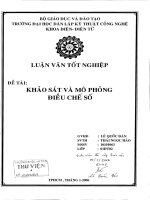 Đồ án : Khảo sát và mô phỏng điều chế số