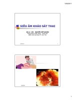 Siêu âm khảo sát thai pptx