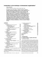 introduction to the technique of dimensional regularization