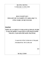 Nghiên cứu cơ sở pháp lý và trình tự thủ tục đánh giá, chỉ định cơ quan thử nghiệm, cơ quan kiểm tra chất lượng sản phẩm hàng hóa, có quan giám định ngành công thương