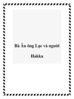 Bà Âu ông Lạc và người Hakka pptx