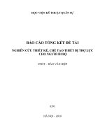 Nghiên cứu thiết kế, chế tạo thiết bị trợ lực cho người đi bộ