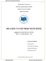 Mua bán và sáp nhập ngân hàng