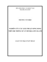 nghiên cứu các giải thuật song song trên hệ thống xử lý đồ họa GPU đa lõi