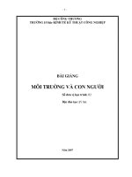 Môi trường và con người ppt