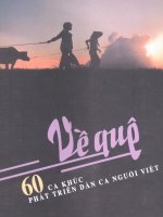 60 CA KHÚC PHÁT TRIỂN TỪ DÂN CA NGƯỜI VIỆT