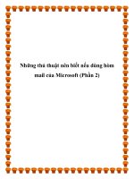 Những thủ thuật nên biết nếu dùng hòm mail của Microsoft (Phần 2) pptx