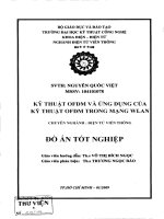 Đồ án tốt nghiệp : Kỹ thuật OFDM và ứng dụng của kỹ thuật OFDM trong mạng WLAN