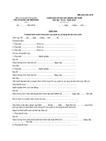 MẪU BIÊN BẢN Vi phạm hành chính trong lĩnh vực quản lý, sử dụng tài sản nhà nước pot