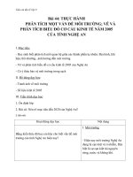 Giáo án bài Thực hành phân tích quan hệ thành phần tự nhiên - Địa 9 - GV.N M Thư