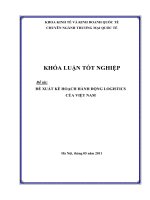 KẾ HOẠCH HÀNH ĐỘNG LOGISTICS CỦA VIỆT NAM