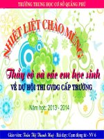 BÀI GIẢNG ĐIỆN TỬ NGỮ VĂN 6 CỤM ĐỘNG TỪ