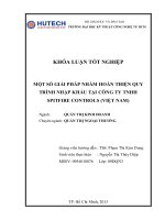 một số giải pháp nhằm hoàn thiện quy trình tổ chức thực hiện nhập khẩu của công ty tnhh spitfire controls (việt nam)