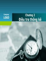 chương 2 nguyên lý thống kê thầy Dũng