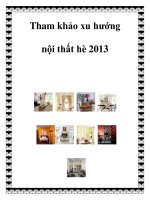 Tham khảo xu hướng nội thất hè 2013 ppt