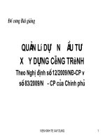 BÀI GIẢNG Quản Lý Dự Án