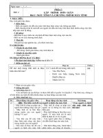 Giáo án lớp 8 học kì 1  môn tin học