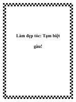 Làm đẹp tóc: Tạm biệt gàu! pdf