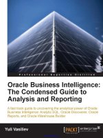 oracle business intelligence the condensed guide to analysis and reporting
