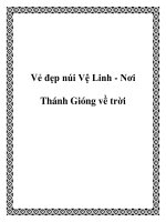 Vẻ đẹp núi Vệ Linh - Nơi Thánh Gióng về trời pdf