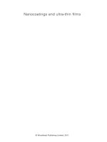 Nanocoating and ultra-thin films