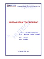 Luận văn:Giải pháp nhằm nâng cao chất lượng dịch vụ phòng tại khách sạn REX ppt