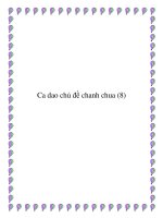 Những bài ca dao chọn lọc: chủ đề chanh chua doc