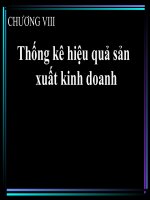 Thống kê hiệu quả sản xuất kinh doanh pdf
