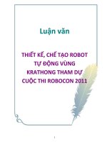 Luận Văn : THIẾT KẾ, CHẾ TẠO ROBOT TỰ ĐỘNG VÙNG KRATHONG THAM DỰ CUỘC THI ROBOCON 2011