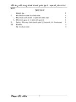 sự thay đổi trong kinh doanh, quản lý là một tất yếu khách quan