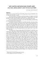 MỘT TRƯỜNG HỢP BỆNH NHI VỚI BIỂU HIỆN ĐAU ĐẦU, ĐỘNG KINH VÀ MÙ VÕ NÃO TẠM THỜI pdf