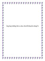 ổng hợp những bài ca dao chủ đề kinh nghiệm trong lao động doc