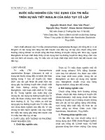 Bước đầu nghiên cứu tác dụng của Tri Mẫu trên sự bài tiết Insulin của đảo tụy cô lập pot