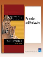 Chapter 4 Parameters and Overloading ppt