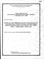 Đánh giá chu trình sản xuất và xây dựng các giải pháp bảo vệ môi trường cho hệ thống kinh tế trang trại VAC cô lan   ấp 2   sông trầu   trảng bom   đồng nai