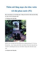 Thêm nét lãng mạn cho khu vườn với đài phun nước (P2) doc