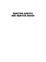 reaction kinetics and reactor design