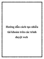 Hướng dẫn cách tạo nhiều tài khoản trên các trình duyệt web pot