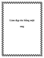 Làm đẹp tóc bằng mật ong potx