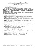 Chuyên đề hàm số ôn thi đại học