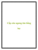 Cấp cứu ngưng tim bằng tay potx