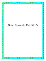 Bài ca dao chủ đề gia đình pdf