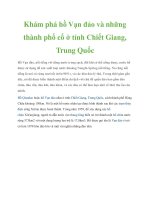 Khám phá hồ Vạn đảo và những thành phố cổ ở tỉnh Chiết Giang, Trung Quốc docx
