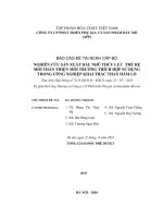 Nghiên cứu sản xuất dầu nhũ thủy lực thế hệ mới thân thiện môi trường, sử dụng trong công nghiệp khai thác than hầm lò