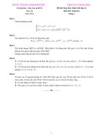 Đề thi học sinh giỏi các tỉnh năm 2010 - 2011