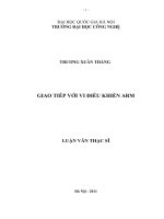 Luận văn giao tiếp với vi điều khiển ARM