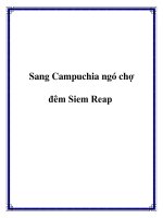 Sang Campuchia ngó chợ đêm Siem Reap ppt