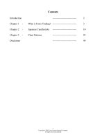 technical analysis - forex trading with candlestick and pattern