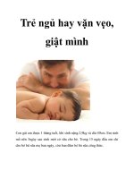 Trẻ ngủ hay vặn vẹo, giật mình pptx