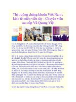 Thị trường chứng khoán Việt Nam : kinh tế miền viễn tây pot